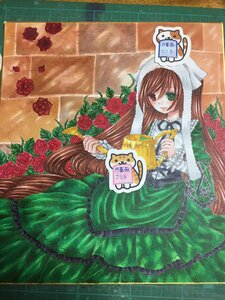 Rating: Safe Score: 0 Tags: 1girl brown_hair dress flower frills green_dress green_eyes hat heterochromia image long_hair long_sleeves pink_flower pink_rose red_eyes red_flower red_rose rose rose_petals solo suiseiseki very_long_hair watering_can yellow_rose User: admin