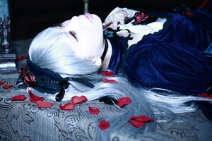Rating: Safe Score: 0 Tags: 1girl blurry choker depth_of_field dress flower hair_ornament lace lips long_hair pale_skin solo suigintou white_hair User: admin