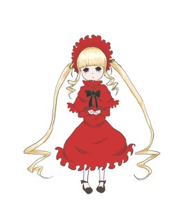 Rating: Safe Score: 0 Tags: 1girl blonde_hair blue_eyes blush bonnet bow bowtie dress drill_hair full_body image long_hair long_sleeves looking_at_viewer shinku shoes simple_background solo standing twin_drills twintails very_long_hair white_background User: admin