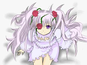 Rating: Safe Score: 0 Tags: 1girl dress flower hair_flower hair_ornament image kirakishou long_hair pink_hair pink_rose purple_eyes red_flower red_rose rose smile solo very_long_hair User: admin