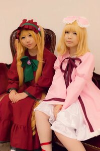 Rating: Safe Score: 0 Tags: 2girls blonde_hair bow dress long_hair long_sleeves multiple_cosplay multiple_girls realistic ribbon siblings sisters sitting striped tagme User: admin