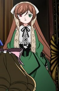 Rating: Safe Score: 0 Tags: 1girl brown_hair dress frills green_dress green_eyes head_scarf heterochromia image long_hair long_sleeves looking_at_viewer red_eyes ribbon sitting solo suiseiseki twin_drills very_long_hair User: admin