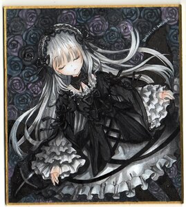 Rating: Safe Score: 0 Tags: 1girl black_dress black_flower black_rose blue_flower blue_rose closed_eyes colored_pencil_(medium) dated dress flower frilled_sleeves frills gothic_lolita hairband image lolita_fashion long_hair long_sleeves marker_(medium) purple_flower purple_rose red_rose ribbon rose shikishi silver_hair solo suigintou traditional_media very_long_hair watercolor_(medium) User: admin