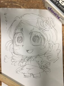 Rating: Safe Score: 0 Tags: 1girl :d flower graphite_(medium) image kanaria looking_at_viewer monochrome open_mouth photo shikishi sketch smile solo traditional_media User: admin