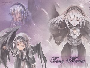 Rating: Safe Score: 0 Tags: 1girl black_wings dress flower frills hairband image long_hair long_sleeves looking_at_viewer multiple_views red_eyes ribbon solo suigintou wings User: admin
