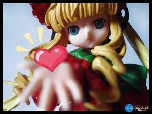 Rating: Safe Score: 0 Tags: 1girl bangs black_border blonde_hair blue_eyes blunt_bangs border doll dress heart letterboxed long_hair looking_at_viewer pillarboxed red_dress shinku solo User: admin