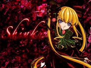 Rating: Safe Score: 0 Tags: 1girl blonde_hair blue_eyes bowtie capelet dress flower green_bow image long_hair long_sleeves looking_at_viewer rose shinku solo twintails User: admin