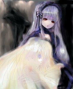 Rating: Safe Score: 0 Tags: 2girls bangs black_dress black_wings dress frills hairband image kirakishou long_hair long_sleeves looking_at_viewer multiple_girls pair parted_lips red_eyes ribbon suigintou upper_body very_long_hair wings User: admin