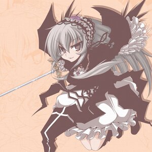 Rating: Safe Score: 0 Tags: 1girl blush commentary_request dress frills gothic_lolita hairband image lolita_fashion lolita_hairband long_hair long_sleeves purple_eyes rikumaru rozen_maiden silver_hair smile solo suigintou sword umbrella weapon wings User: admin