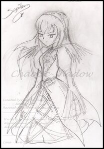 Rating: Safe Score: 0 Tags: 1girl black_border border dress elbow_gloves image letterboxed long_hair monochrome pillarboxed signature simple_background sketch solo suigintou white_background windowboxed User: admin