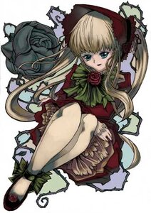 Rating: Safe Score: 0 Tags: 1girl bangs blonde_hair bloomers blue_eyes bonnet bow bowtie dress flower green_bow image long_hair long_sleeves looking_at_viewer red_capelet red_dress rose shinku sidelocks sitting solo twintails very_long_hair User: admin