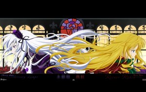 Rating: Safe Score: 0 Tags: 2girls blonde_hair blue_eyes dress flower hairband image letterboxed long_hair multiple_girls pair profile purple_eyes ribbon rose shinku suigintou very_long_hair User: admin