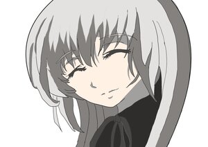 Rating: Safe Score: 0 Tags: 1girl ^_^ blush closed_eyes closed_mouth eyebrows_visible_through_hair face image portrait ribbon simple_background solo striped suigintou vertical_stripes white_background User: admin