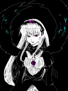 Rating: Safe Score: 0 Tags: 1girl black_background black_wings dress flower frills hairband image lolita_hairband long_hair long_sleeves looking_at_viewer pink_eyes solo suigintou wings User: admin