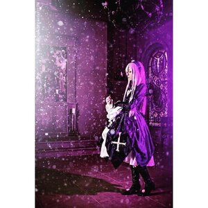 Rating: Safe Score: 0 Tags: 1girl boots cross dress long_hair purple_theme solo star_(symbol) suigintou User: admin