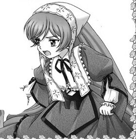 Rating: Safe Score: 0 Tags: 1girl dress frills greyscale head_scarf image long_hair long_sleeves monochrome open_mouth ribbon simple_background solo suiseiseki very_long_hair white_background User: admin