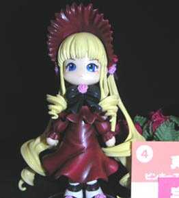 Rating: Safe Score: 0 Tags: 1girl bangs blonde_hair blue_eyes bonnet doll dress long_hair long_sleeves looking_at_viewer red_dress rose shinku solo very_long_hair User: admin