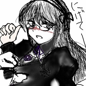 Rating: Safe Score: 0 Tags: 1girl choker cross cross_necklace glasses greyscale image jewelry looking_at_viewer monochrome necklace oekaki short_hair solo suigintou upper_body User: admin