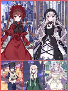 Rating: Safe Score: 0 Tags: 4girls black_headwear blonde_hair bonnet bow brown_hair building capelet day dress eyebrows_visible_through_hair flower gothic_lolita hairband hat image lolita_fashion long_hair long_sleeves looking_at_viewer multiple multiple_girls outdoors purple_eyes red_dress red_eyes rose sleeves_past_wrists smile tagme twintails very_long_hair wide_sleeves User: admin
