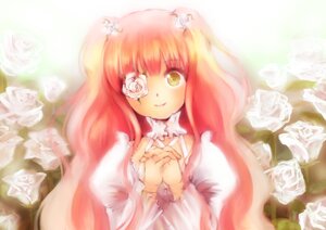 Rating: Safe Score: 0 Tags: 1girl dress flower hair_flower hair_ornament hands_clasped image kirakishou long_hair own_hands_together pink_hair pink_rose rose smile solo thorns two_side_up white_flower white_rose yellow_eyes yellow_rose User: admin