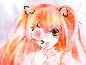 Rating: Safe Score: 0 Tags: 1girl flower hair_flower hair_ornament image kirakishou long_hair one_eye_closed pink_hair rose solo User: admin