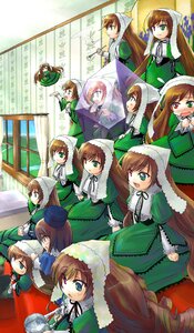 Rating: Safe Score: 0 Tags: 1girl 6+girls artist_request brown_hair clone dress green_dress green_eyes hat head_scarf holding holding_pipe image kiseru long_hair long_sleeves multiple_girls open_mouth pipe rozen_maiden santa_costume santa_hat short_hair siblings sisters smile solo souseiseki suiseiseki table twins very_long_hair watering_can User: admin