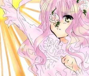 Rating: Safe Score: 0 Tags: 1girl bangs blush flower frills green_eyes hair_flower hair_ornament image kirakishou long_hair looking_at_viewer pink_hair solo upper_body User: admin