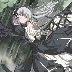 Rating: Safe Score: 0 Tags: 1girl black_dress black_wings dress frills image long_hair long_sleeves lying ribbon silver_hair solo suigintou very_long_hair wings User: admin