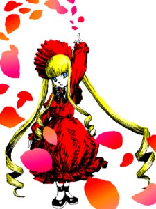 Rating: Safe Score: 0 Tags: 1girl blonde_hair blue_eyes bonnet bow bowtie dress drill_hair flower full_body image long_hair long_sleeves looking_at_viewer petals red_dress ringlets shinku shoes solo twin_drills twintails very_long_hair User: admin