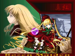 Rating: Safe Score: 0 Tags: 1girl blonde_hair blue_eyes bonnet bow cup dress green_bow image long_hair long_sleeves red_dress shinku shoes sitting solo twintails very_long_hair User: admin