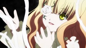 Rating: Safe Score: 0 Tags: 1girl blonde_hair eyepatch flower green_eyes image kirakishou long_hair rose smile solo white_flower white_rose User: admin