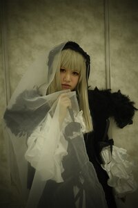 Rating: Safe Score: 0 Tags: 1girl bangs blonde_hair closed_mouth dress gothic_lolita lips lolita_fashion long_hair long_sleeves realistic solo suigintou User: admin