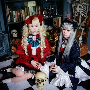 Rating: Safe Score: 0 Tags: 2girls argyle argyle_legwear blonde_hair bow checkered checkered_floor dress lolita_fashion long_hair multiple_girls shoes sitting tile_floor User: admin