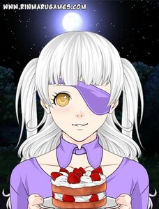 Rating: Safe Score: 0 Tags: 1girl barasuishou blush cake candle eyepatch food fork fruit image long_hair moon night night_sky plate sky solo strawberry twintails yellow_eyes User: admin