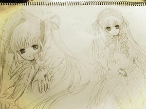 Rating: Safe Score: 0 Tags: 1girl bangs dress frills image lineart long_hair long_sleeves looking_at_viewer monochrome ribbon shinku simple_background sketch solo standing suigintou upper_body very_long_hair white_background User: admin