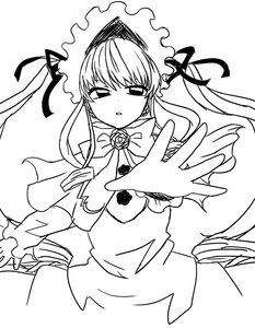 Rating: Safe Score: 0 Tags: 1girl bonnet dress eyebrows_visible_through_hair flower greyscale image long_hair long_sleeves looking_at_viewer monochrome ribbon rose shinku simple_background solo suigintou upper_body white_background User: admin