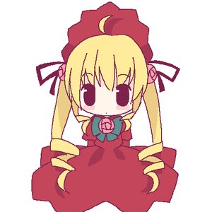 Rating: Safe Score: 0 Tags: 1girl blonde_hair blush bonnet bow chibi dress drill_hair full_body hat image long_hair long_sleeves looking_at_viewer red_dress rose shinku simple_background solo twin_drills very_long_hair white_background User: admin