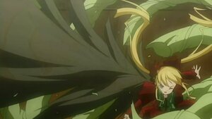 Rating: Safe Score: 0 Tags: 1girl blonde_hair image jacket long_hair long_sleeves military one_eye_closed shinku solo uniform User: admin