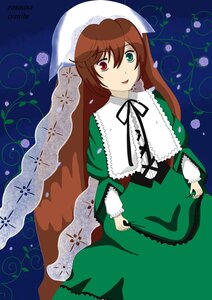 Rating: Safe Score: 0 Tags: 1girl brown_hair dress frills green_dress green_eyes head_scarf heterochromia image long_hair long_sleeves looking_at_viewer red_eyes smile solo suiseiseki tongue twintails very_long_hair User: admin