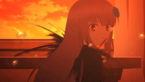 Rating: Safe Score: 0 Tags: 1girl bangs cloud evening eyebrows_visible_through_hair hair_flower hair_ornament image long_hair looking_at_viewer orange_sky red_eyes red_sky red_theme sky solo suigintou sunset upper_body User: admin