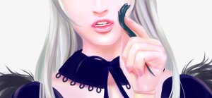 Rating: Safe Score: 0 Tags: 1girl black_ribbon blurry depth_of_field head_out_of_frame image lips long_hair neck_ribbon out_of_frame parted_lips ribbon simple_background solo suigintou teeth User: admin