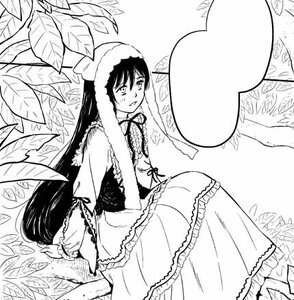 Rating: Safe Score: 0 Tags: 1girl dress frills greyscale hat image leaf long_hair long_sleeves monochrome plant sitting solo suiseiseki tree very_long_hair User: admin