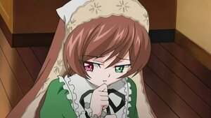 Rating: Safe Score: 0 Tags: 1girl brown_hair dress frills green_eyes heterochromia image long_sleeves looking_at_viewer red_eyes solo suiseiseki User: admin