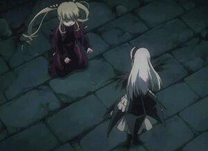 Rating: Safe Score: 0 Tags: 2girls black_dress blonde_hair couch dress image long_hair long_sleeves multiple_girls pair shinku sitting standing suigintou twintails very_long_hair wings User: admin