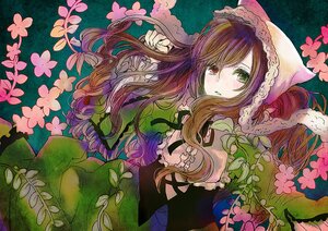 Rating: Safe Score: 0 Tags: 1girl abstract brown_hair commentary_request dress flower frills green_eyes heterochromia image japanese_clothes long_hair long_sleeves looking_at_viewer multicolored_hair plant red_eyes rozen_maiden solo suiseiseki wide_sleeves yokoyari_mengo User: admin