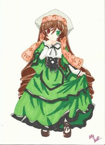 Rating: Safe Score: 0 Tags: 1girl brown_hair dress frills full_body green_dress green_eyes hat head_scarf heterochromia image long_hair long_sleeves looking_at_viewer pantyhose red_eyes solo suiseiseki very_long_hair User: admin