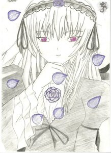 Rating: Safe Score: 0 Tags: 1girl blue_rose colored_pencil_(medium) flower hairband image long_hair looking_at_viewer petals purple_rose ribbon rose shikishi smile solo suigintou traditional_media watercolor_(medium) wings User: admin