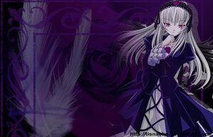 Rating: Safe Score: 0 Tags: 1girl black_dress black_wings copyright_name dress flower frilled_sleeves frills hairband image juliet_sleeves lolita_hairband long_hair long_sleeves looking_at_viewer rose silver_hair solo suigintou very_long_hair wings User: admin