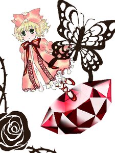 Rating: Safe Score: 0 Tags: 1girl blonde_hair bow checkered checkered_background checkered_floor dress flower frills full_body green_eyes hair_bow hina_ichigo hinaichigo image long_sleeves pink_bow pink_dress rose shoes short_hair solo User: admin