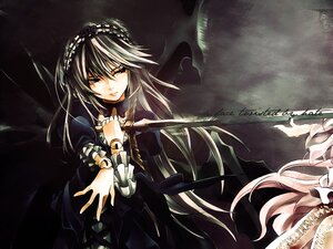 Rating: Safe Score: 0 Tags: 1girl black_dress dress gothic hairband image lolita_hairband long_hair long_sleeves solo suigintou wings User: admin